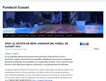 Tablet Screenshot of fundaciocuixart.com